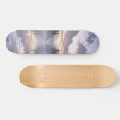 Waterverf Sunrise - Serene Misty Mountain Lake Persoonlijk Skateboard (Horizontaal)