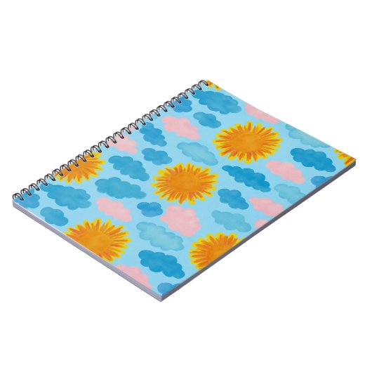 Waterverf Sunrise Sunset Blank Journal/ Notitieboek (Linkerzijde)