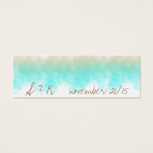 Waterverf Sunrise WSRC Mini Visitekaartjes (Voorkant)