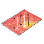 Waterverf Sunset Arrows Sketchbook Journal Notitieboek (Linkerzijde)