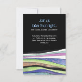 WATERVERF SUNSET Bat Bar Mitswa Party Kaart (Voorkant)