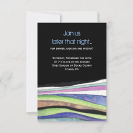 WATERVERF SUNSET Bat Bar Mitswa Party Kaart