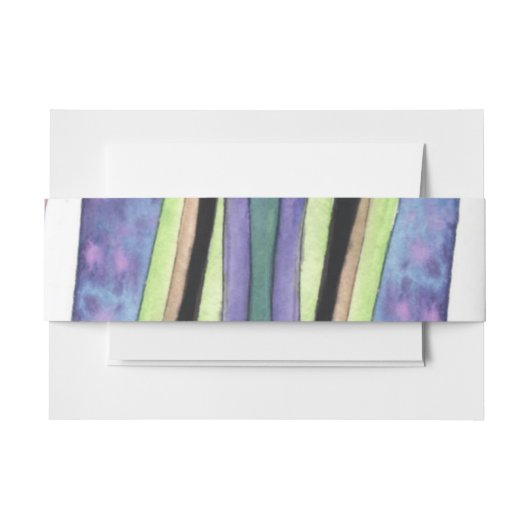 WATERVERF SUNSET Bat Mitzvah Wrap Band Uitnodigingen Wikkel (Voorkant Voorbeeld)