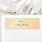 Waterverf Sunset Cloud 9 Vrijgezellenfeest Adres Etiket (Insitu)