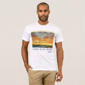 Waterverf Sunset - Fine Cotton Mannen T shirt (Voorkant volledig)