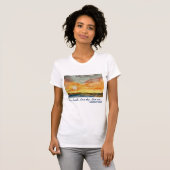 Waterverf Sunset Fine Cotton Women's T-shirt (Voorkant volledig)