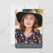 Waterverf Sunset Forest sympathie Bedankkaart (Achterkant)