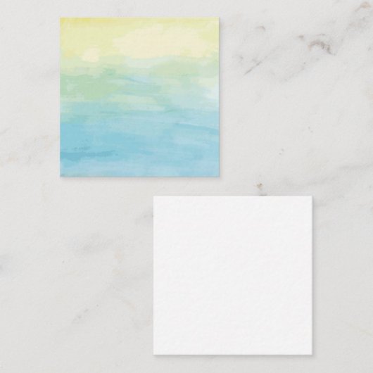 Waterverf Sunset Notitiekaartje (Voorkant / Achterkant)