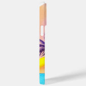 Waterverf Sunset, Ocean, Palm Trees Personalized Case-Mate iPhone Case (Achterkant / Rechts)