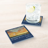 Waterverf Sunset - Onderzetter (Schuin)