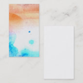 Waterverf Sunset Reiki Art Paint Visitekaartjes (Voorkant / Achterkant)