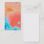 Waterverf Sunset Reiki Art Paint Visitekaartjes (Voorkant / Achterkant)