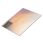 Waterverf Sunset Sky YOGA Meditation Instructeur Notitieblok (Schuin)