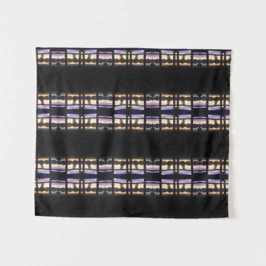 Waterverf Sunset Wandkleed (Voorkant (horizontaal))