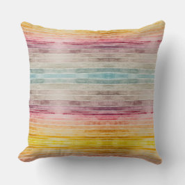 Waterverf SunsetLines Modern Pillow Minimal Home Kussen