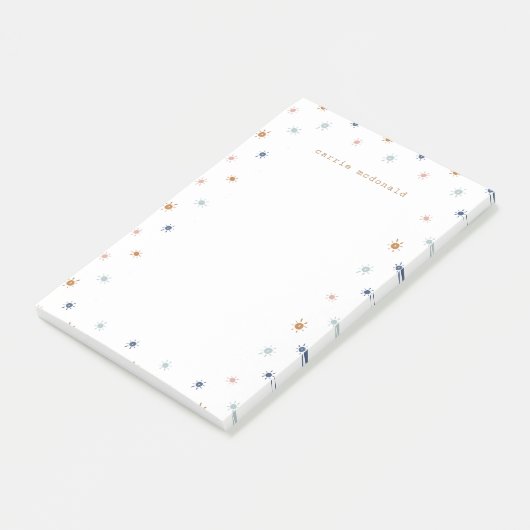 Waterverf Sunshines in Earth Tones Post-it® Notes (Schuin)