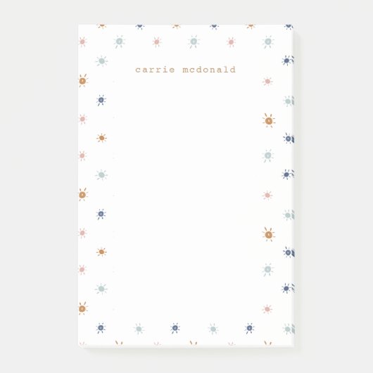 Waterverf Sunshines in Earth Tones Post-it® Notes (Voorkant)