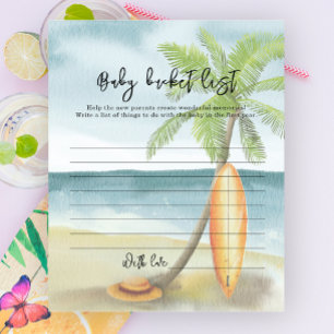 Waterverf surf Beach - Baby bucket list