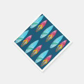 Waterverf Surfboard Patroon Servet (Hoek)