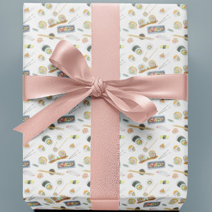 Waterverf Sushi en Sashimi Cadeaupapier