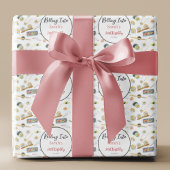 Waterverf Sushi en Sashimi Elke leeftijd Verjaarda Cadeaupapier