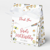 Waterverf Sushi en Sashimi Elke Verjaardag Bedankdoosjes (Voorkant Zijde)