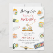 Waterverf Sushi en Sashimi Elke Verjaardag Kaart (Voorkant)