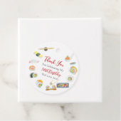 Waterverf Sushi en Sashimi Verjaardag Bedankt Bedankjes Labels (In situ)