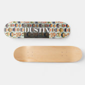 Waterverf Sushi gepersonaliseerd Persoonlijk Skateboard (Horizontaal)
