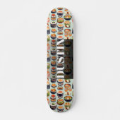 Waterverf Sushi gepersonaliseerd Persoonlijk Skateboard (Voorkant)