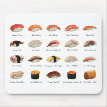 Waterverf Sushi Grafiek