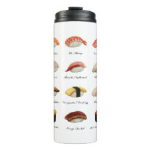 Waterverf Sushi Grafiek