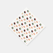 Waterverf Sushi Partij Hibachi Sushi Servet (Hoek)