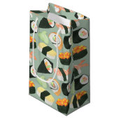 Waterverf Sushi Pattern Klein Cadeauzakje (Voorkant Gekanteld)