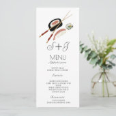 Waterverf Sushi Rol Japan Aziatisch- Menu (Staand voorkant)