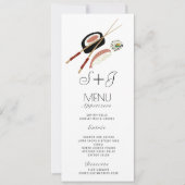 Waterverf Sushi Roll Japan Asian - Menu (Voorkant)