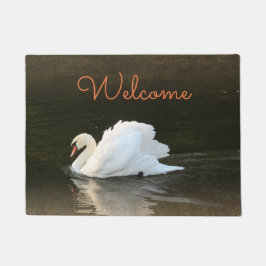 Waterverf Swan Deurmat