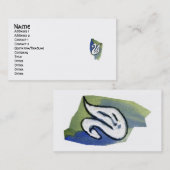 WATERVERF SWAN-profielkaart Visitekaartje (Voorkant / Achterkant)