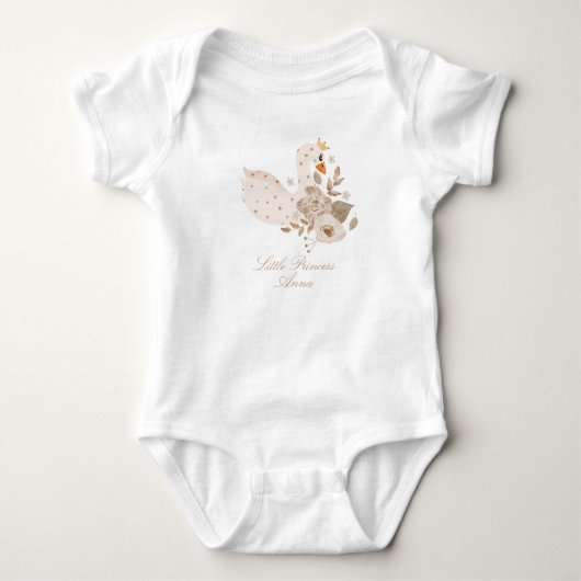 Waterverf Swan Romper (Voorkant)