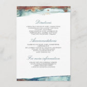 Waterverf Swash Zee Wedding Details - Informatie Informatiekaartje (Voorkant)