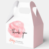 Waterverf Sweet Bow Cotton Snoep Baby shower Bedankdoosjes (Achterkant)