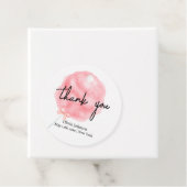 Waterverf Sweet Bow Cotton Snoep Baby shower Bedankjes Labels (In situ)