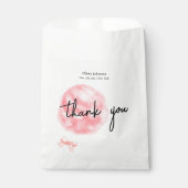 Waterverf Sweet Bow Cotton Snoep Baby shower Bedankzakje (Voorkant)