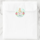Waterverf Sweet Bunny Baby Tea Party Sticker (Tas)