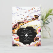 Waterverf Sweet Donut Verjaardag Kaart (Staand voorkant)