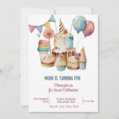 Waterverf Sweet-feestdag Kaart (Voorkant)