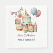 Waterverf Sweet-feestdag Servet (Voorkant)