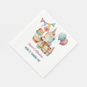 Waterverf Sweet-feestdag Servet (Hoek)