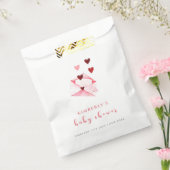 Waterverf Sweet Heart Letter Baby shower Bedankzakje (Gezegeld)