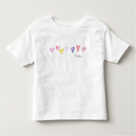 Waterverf Sweet Hearts NAME Love Kinder Valentijn Shirts